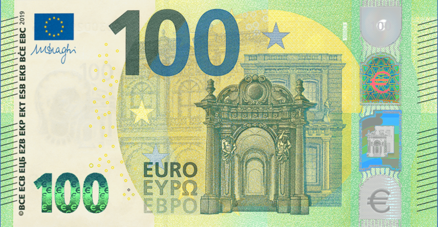 100 Euro Front